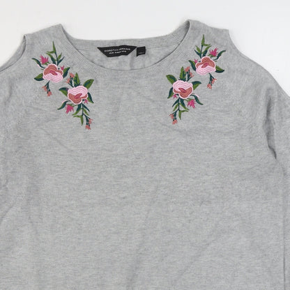 Womens UK Size 16 Dorothy Perkins Grey Pullover Jumper