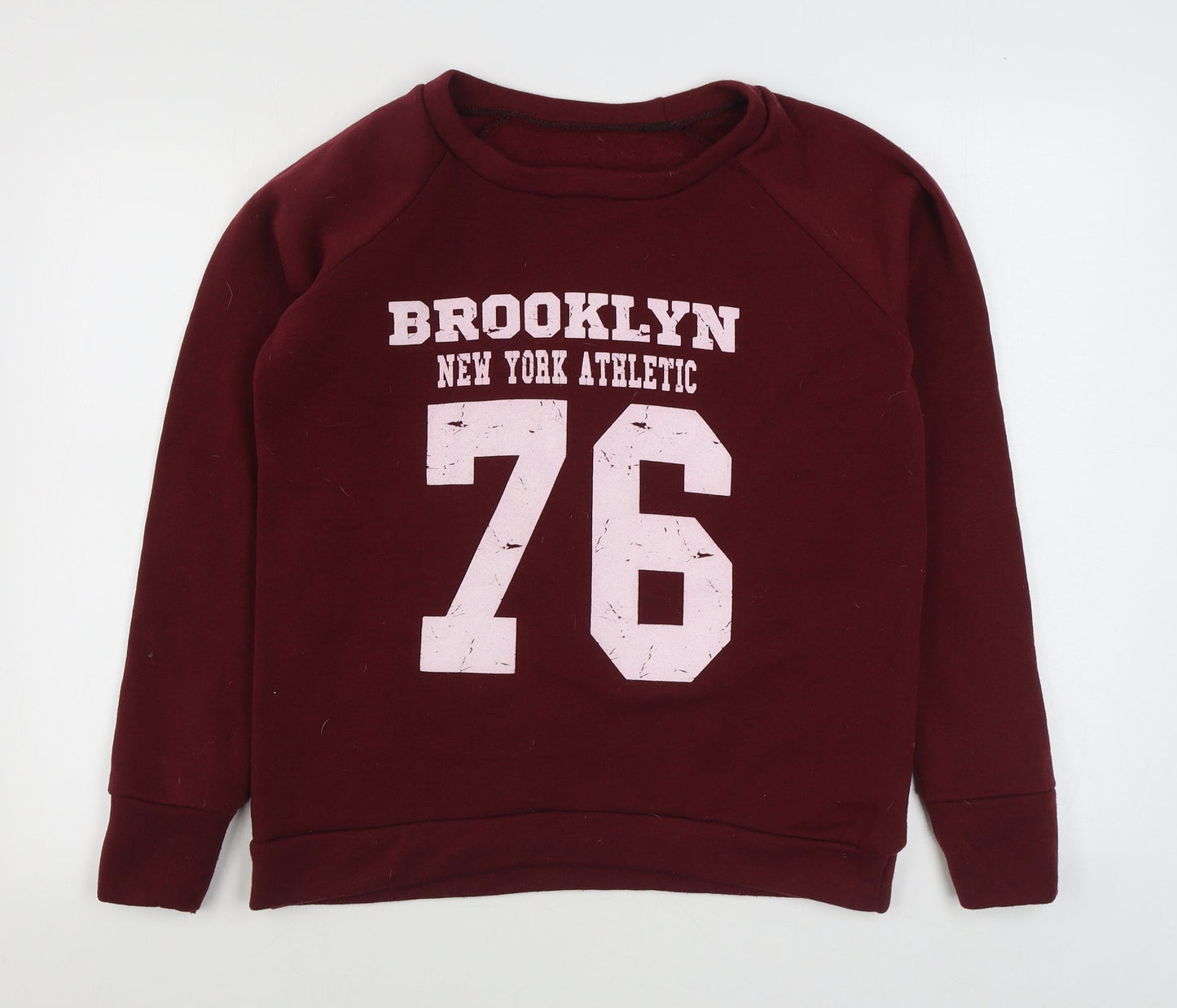 Preworn Womens Red  Polyester Pullover Sweatshirt Size S  Pullover