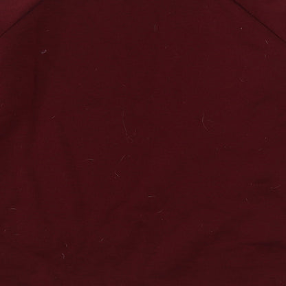 Preworn Womens Red  Polyester Pullover Sweatshirt Size S  Pullover