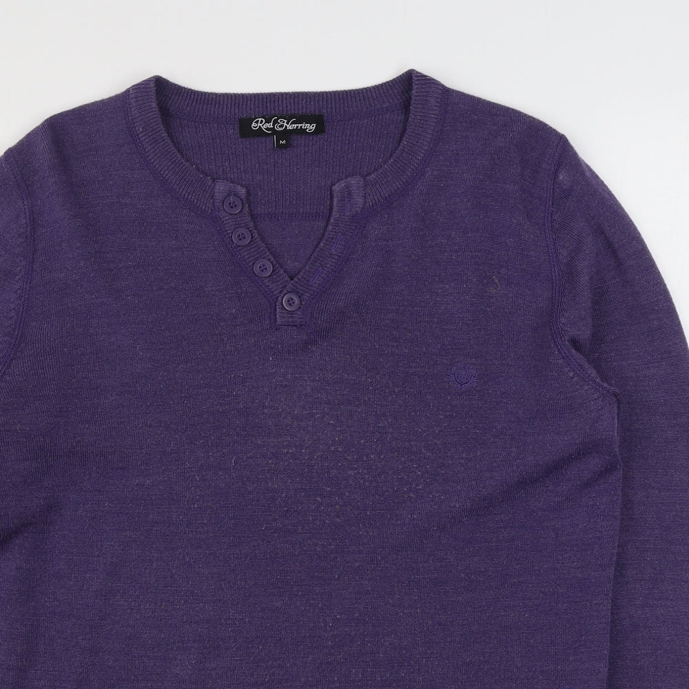 Womens UK Size M Debenhams Purple Pullover Jumper