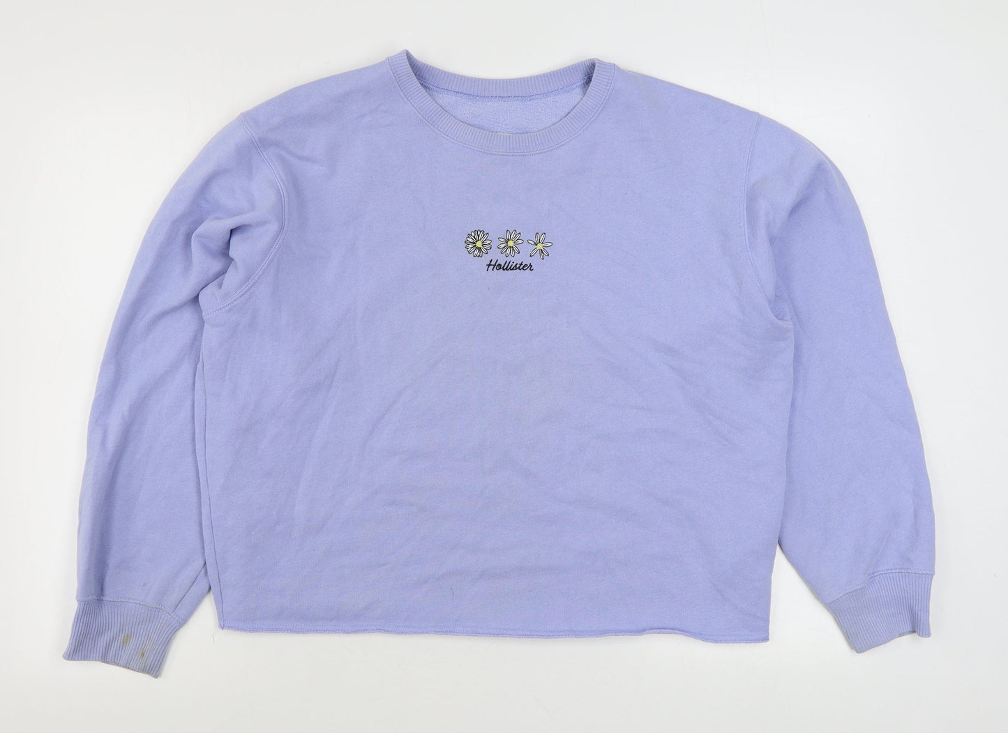 Hollister Womens Purple  Cotton Pullover Sweatshirt Size M  Pullover