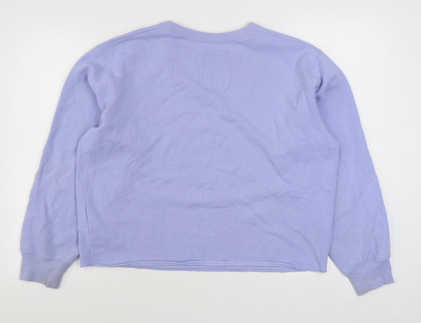 Hollister Womens Purple  Cotton Pullover Sweatshirt Size M  Pullover