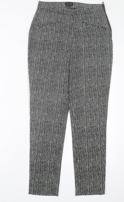 Womens UK Size 8 Phase Eight Regular Fit  Black Trousers