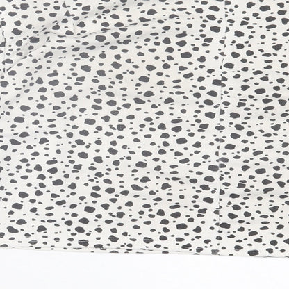 Womens UK Size 8 PRETTYLITTLETHING White Cropped T-Shirt