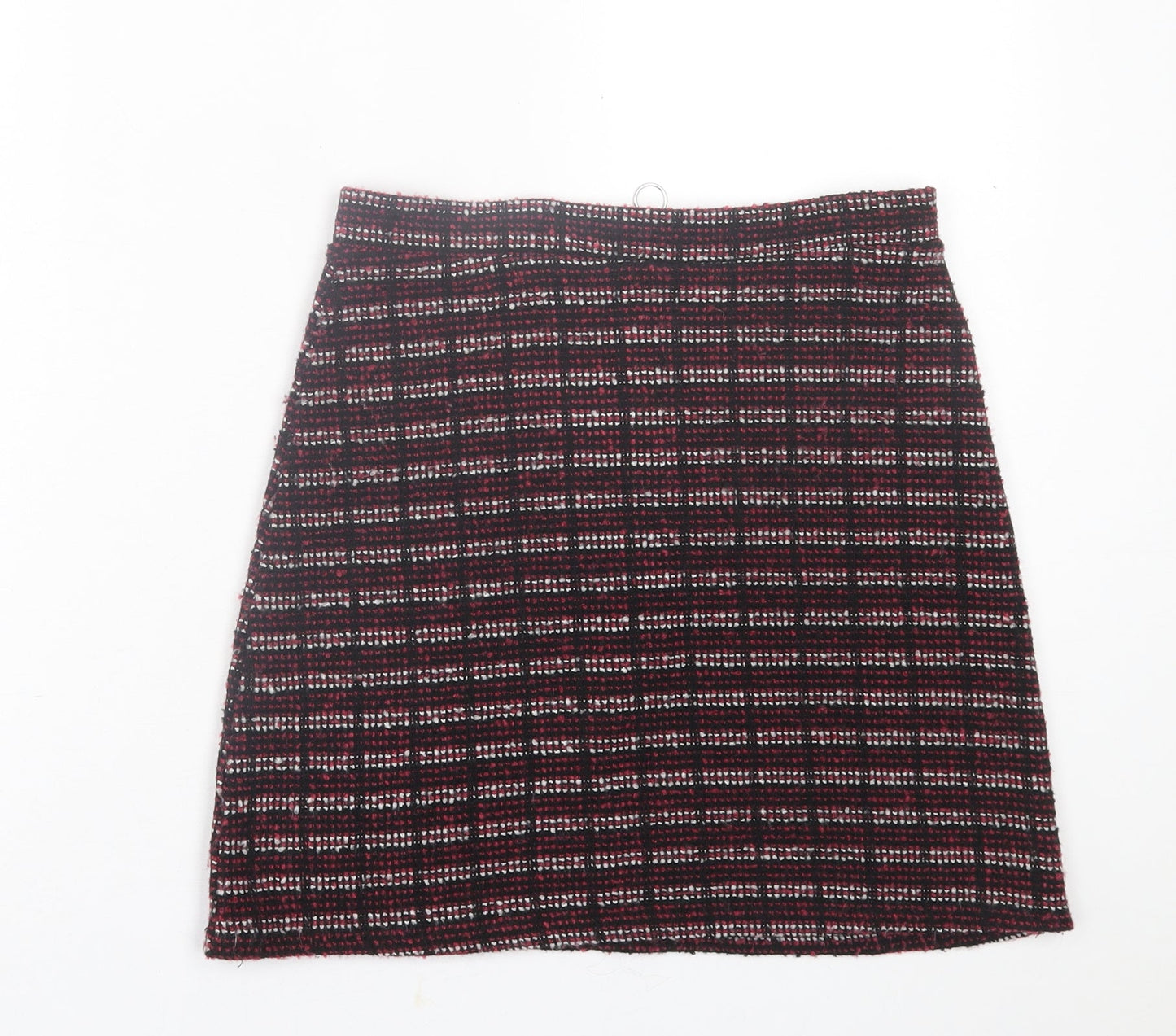 primarkq Womens Purple Geometric Cotton A-Line Skirt Size 8   Zip