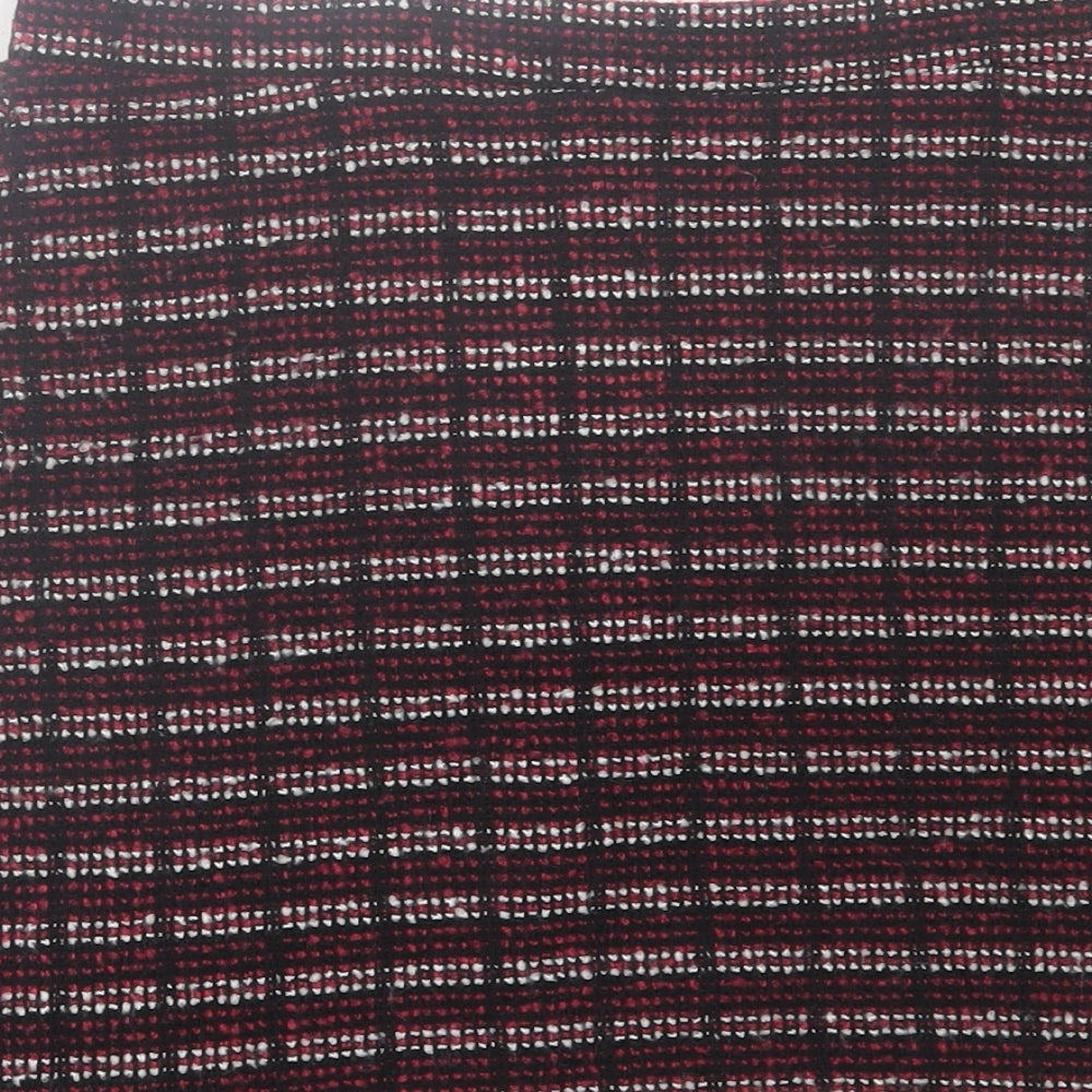 primarkq Womens Purple Geometric Cotton A-Line Skirt Size 8   Zip