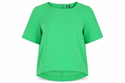 Womens UK Size 8 Topshop Green Basic T-Shirt