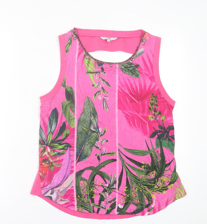 Womens UK Size 10 NEXT Pink Basic Tank