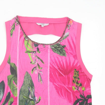 Womens UK Size 10 NEXT Pink Basic Tank