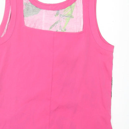 Womens UK Size 10 NEXT Pink Basic Tank