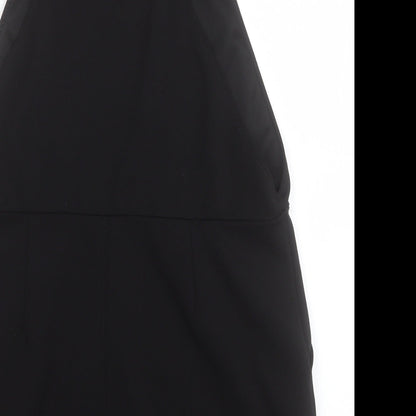 New Look Womens Black  Polyester A-Line  Size 14  Square Neck Pullover