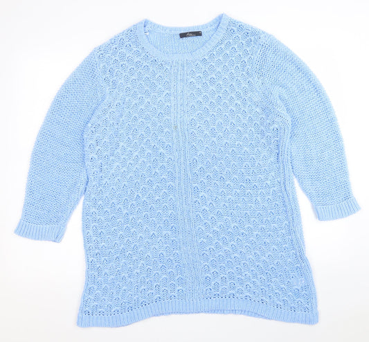 Womens UK Size XL BM Collection Blue Pullover Jumper