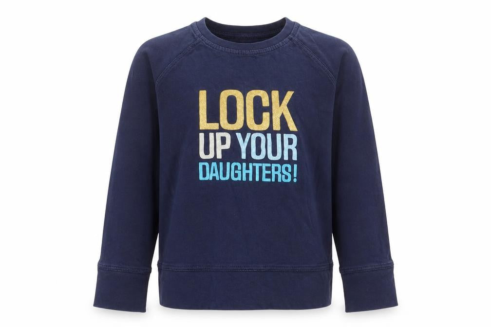 No Added Sugar Boys Blue  Cotton Basic Casual Size 5-6 Years Crew Neck Pullover
