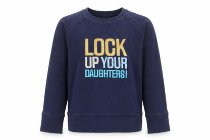 No Added Sugar Boys Blue  Cotton Basic Casual Size 5-6 Years Crew Neck Pullover