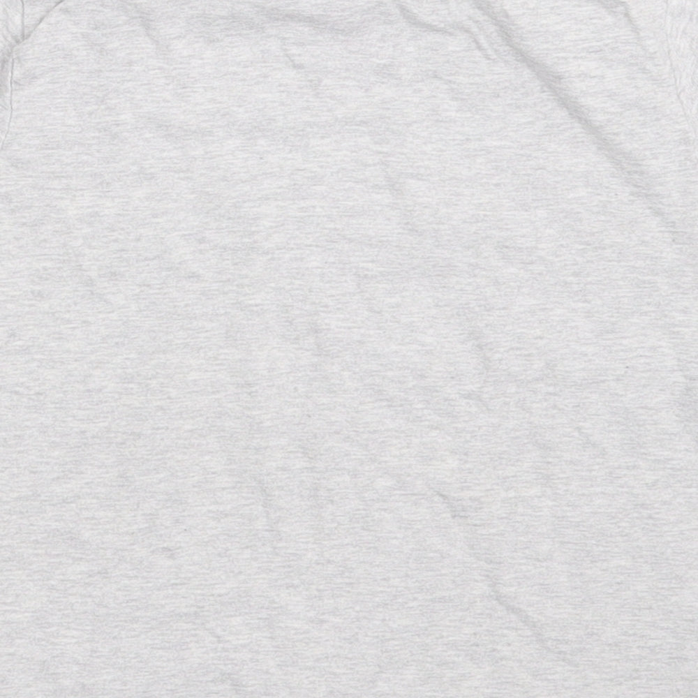 F&F Boys Grey  Polyester Basic T-Shirt Size 4-5 Years Crew Neck Pullover