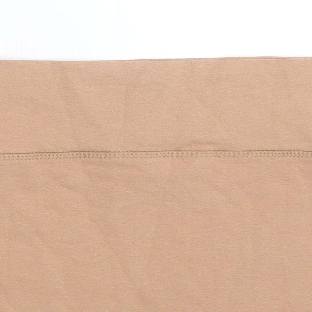 New Look Womens Beige  Cotton A-Line Skirt Size 14