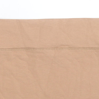 New Look Womens Beige  Cotton A-Line Skirt Size 14