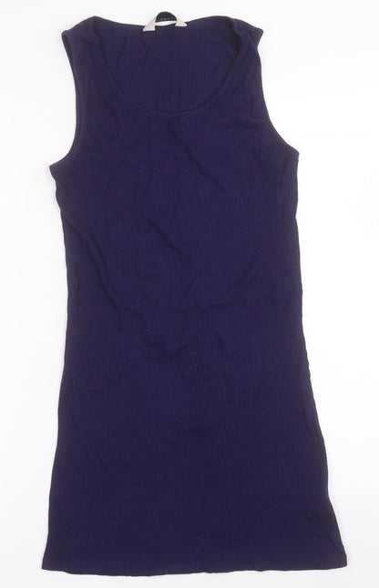 Dorothy Perkins Womens Blue  Viscose Bodycon  Size 14  Crew Neck Pullover