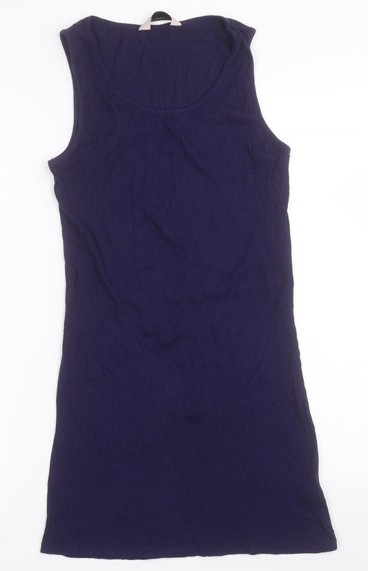 Dorothy Perkins Womens Blue  Viscose Bodycon  Size 14  Crew Neck Pullover