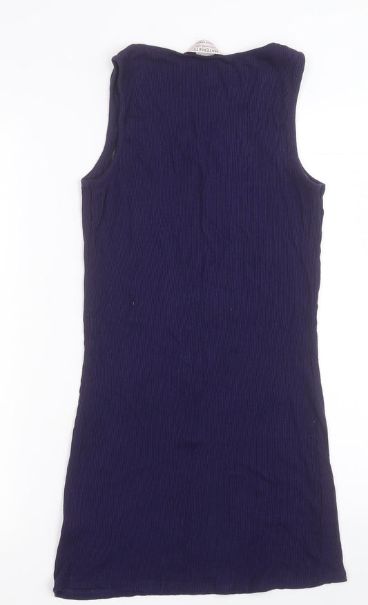 Dorothy Perkins Womens Blue  Viscose Bodycon  Size 14  Crew Neck Pullover