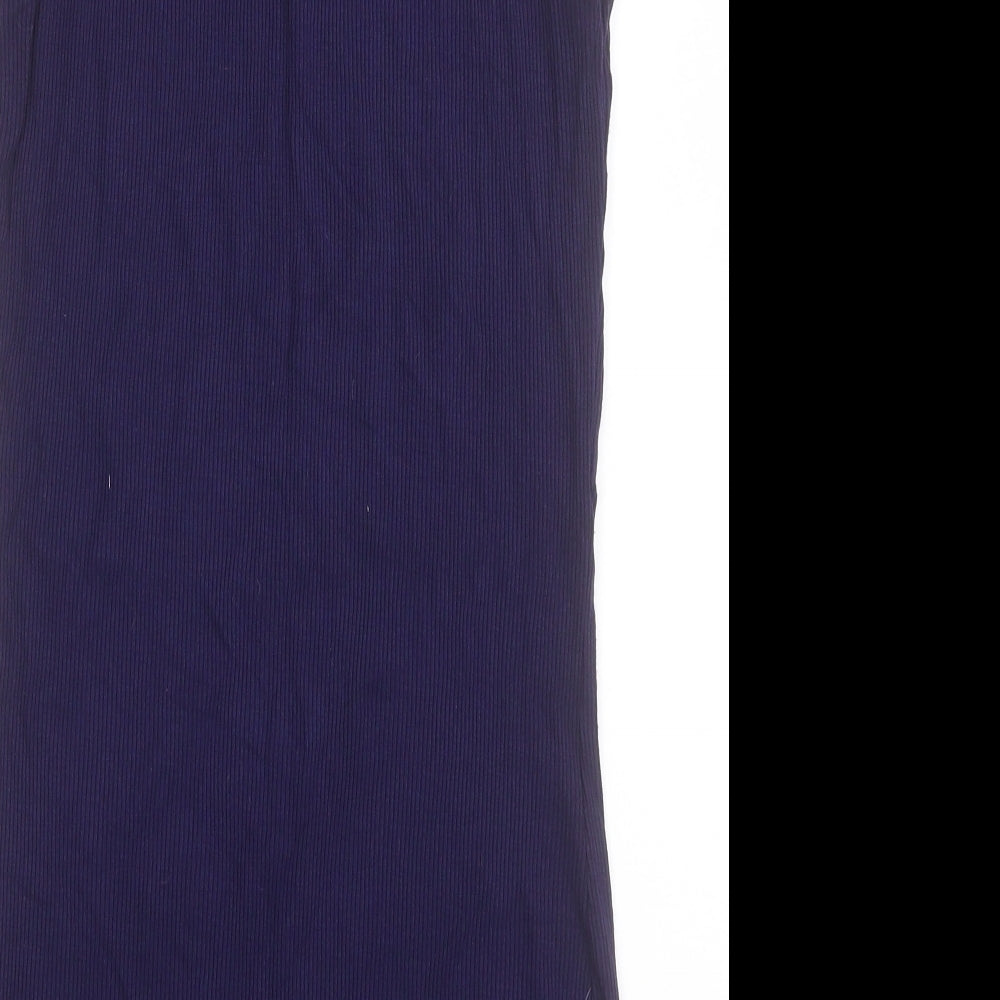 Dorothy Perkins Womens Blue  Viscose Bodycon  Size 14  Crew Neck Pullover