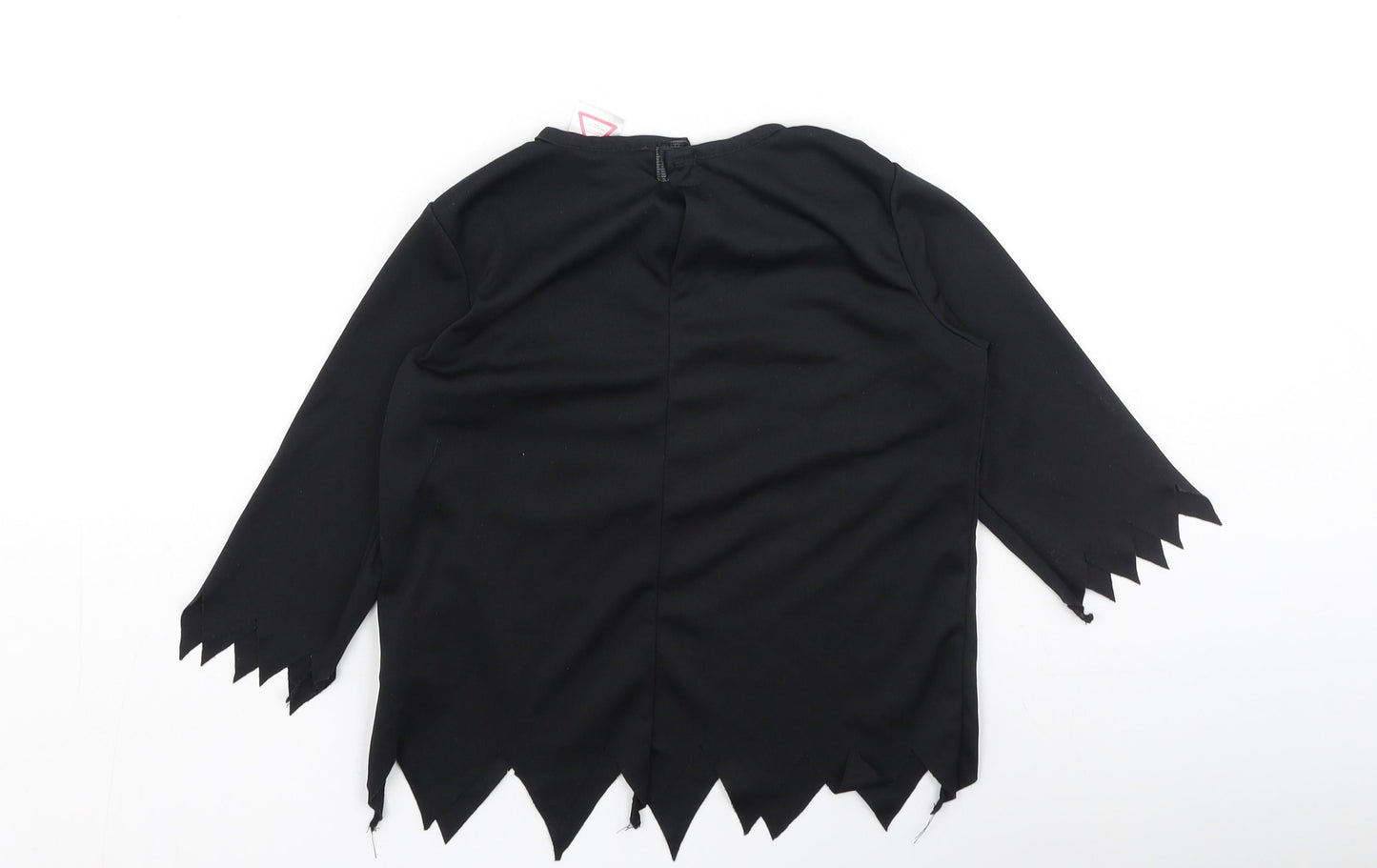 Preworn Boys Black  Polyester Basic Casual Size S Round Neck  - fancy dress