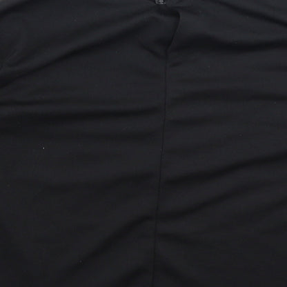 Preworn Boys Black  Polyester Basic Casual Size S Round Neck  - fancy dress