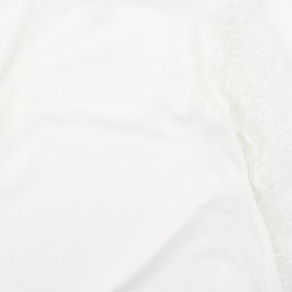 Womens UK Size 12 River Island White Basic Blouse
