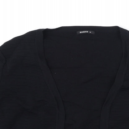 Womens UK Size 10 Roman Black Cardigan Jumper