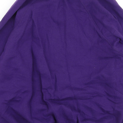Russel Mens Purple  Cotton Pullover Sweatshirt Size L   - Christmas Jumper