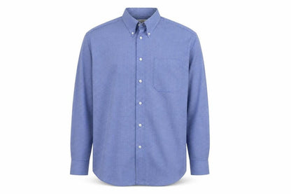 Mens UK Size 42 Marks and Spencer Blue  Button-Up Long Sleeve Casual Shirt