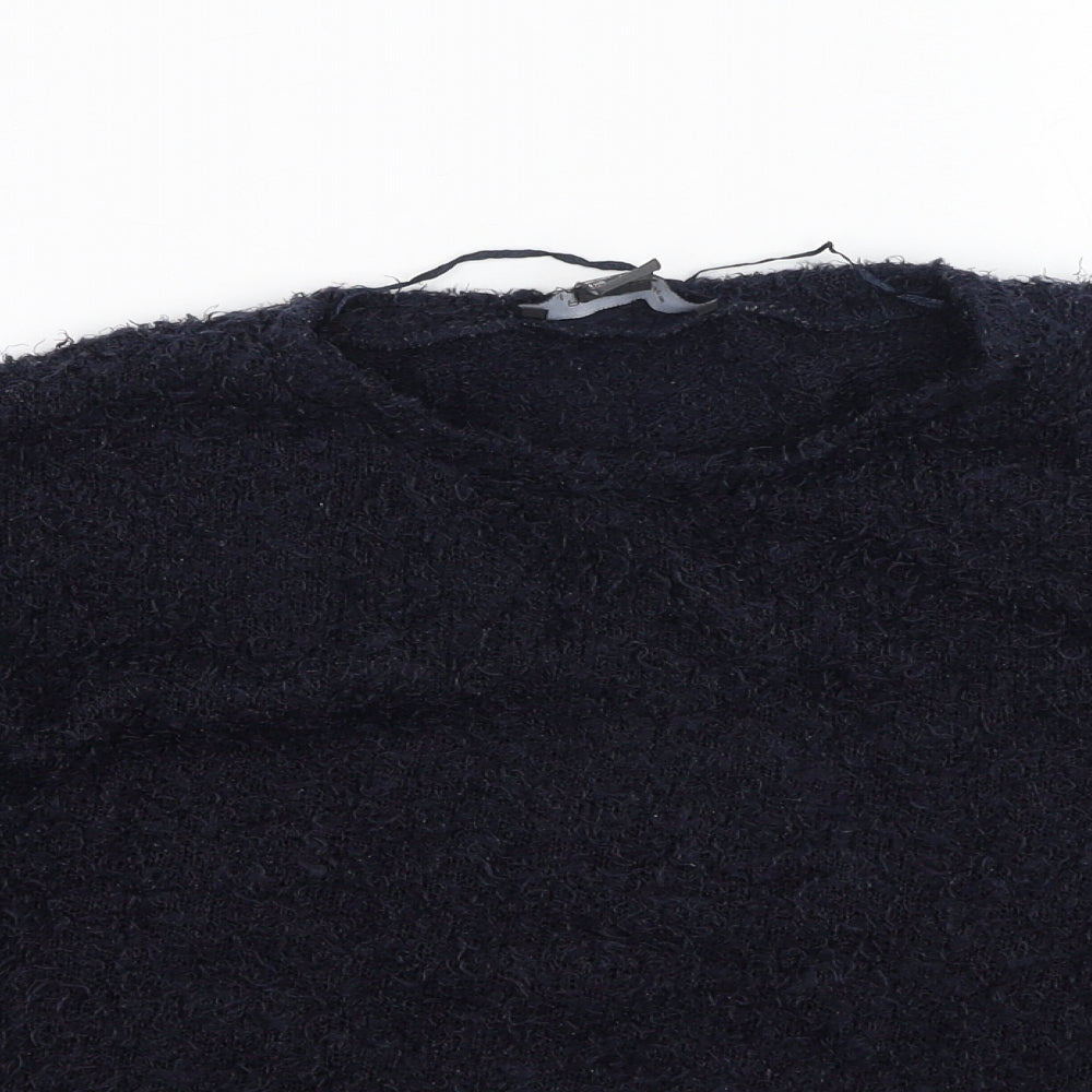 Primark  Womens Blue Round Neck  Polyester Pullover Jumper Size 2XS