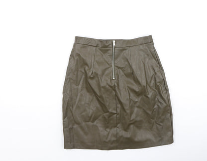 River Island  Womens Green  Polyester Mini Skirt Size 6