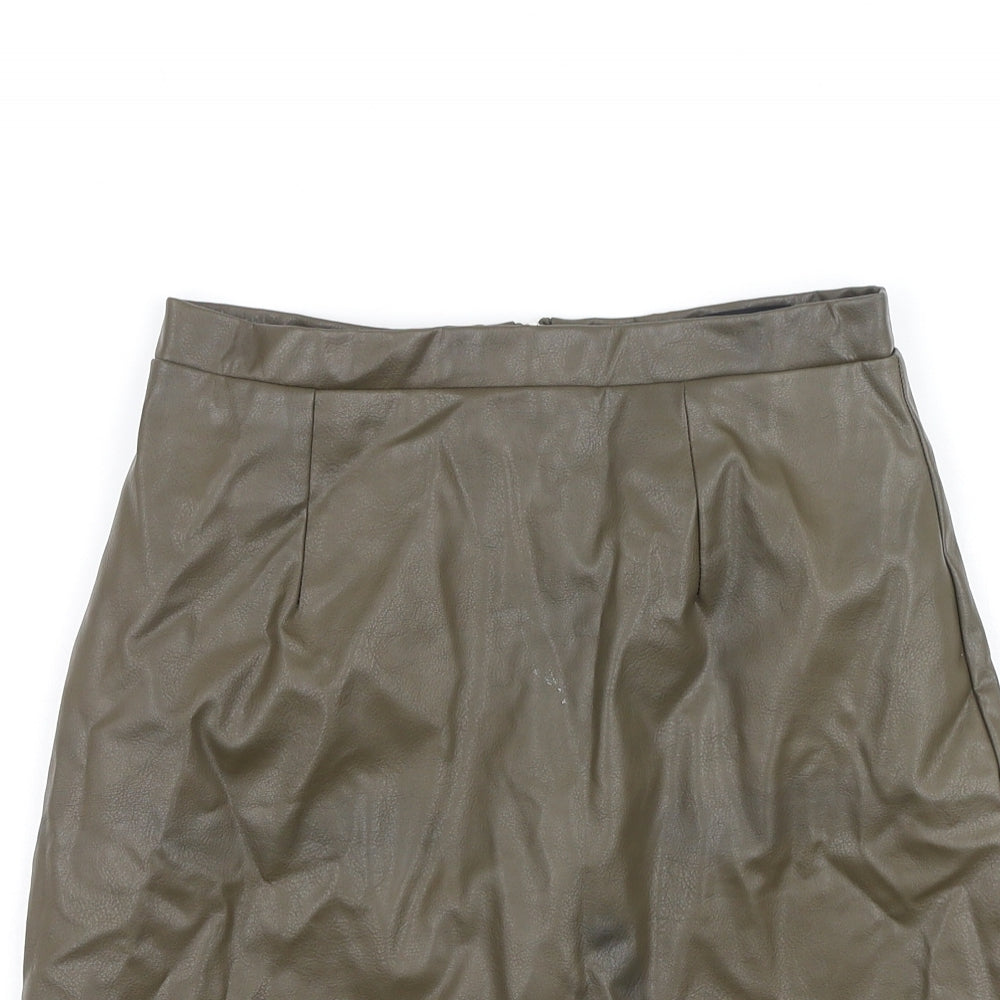 River Island  Womens Green  Polyester Mini Skirt Size 6