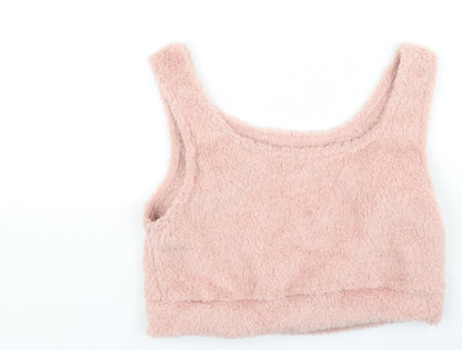 Womens UK Size L Preworn Pink Camisole Tank