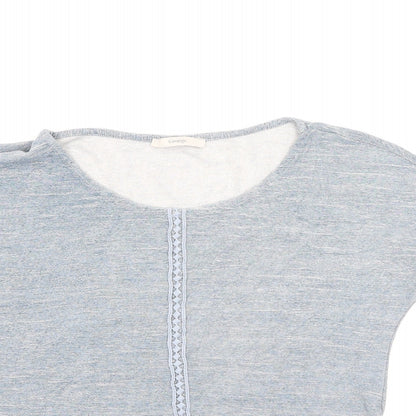 George  Womens Blue  Viscose Basic T-Shirt Size 8 Round Neck