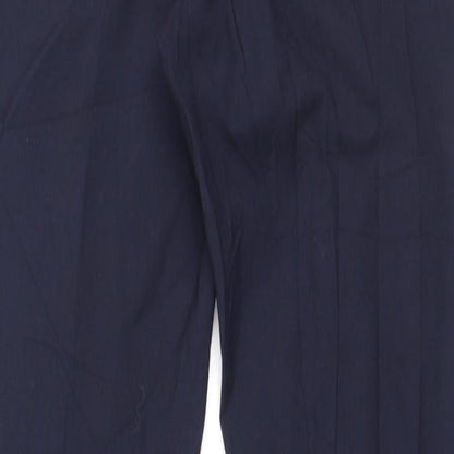 Womens UK Size 34 H&M Regular Fit  Blue Trousers