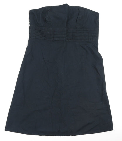 Gap  Womens Black  100% Cotton Fit & Flare  Size 14  Off the Shoulder
