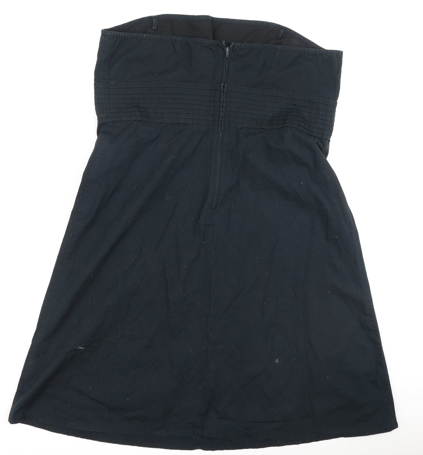 Gap  Womens Black  100% Cotton Fit & Flare  Size 14  Off the Shoulder
