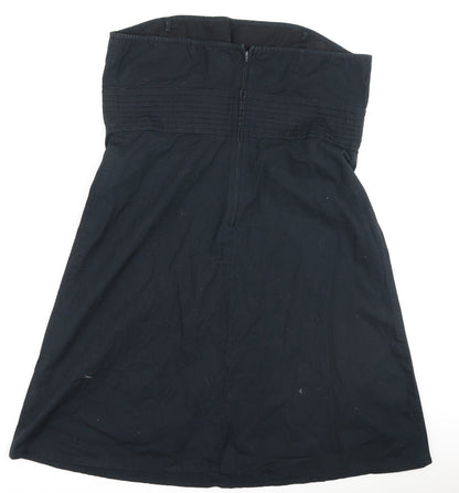 Gap  Womens Black  100% Cotton Fit & Flare  Size 14  Off the Shoulder