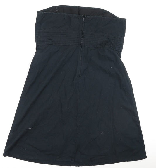 Gap  Womens Black  100% Cotton Fit & Flare  Size 14  Off the Shoulder