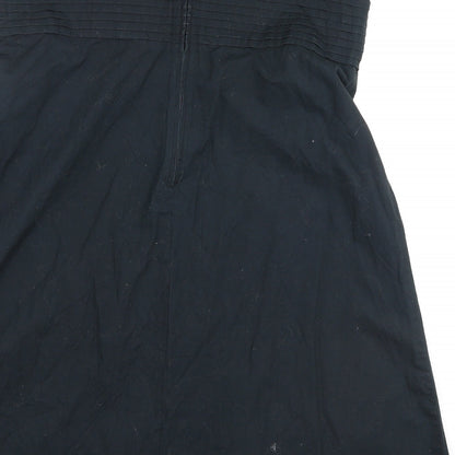 Gap  Womens Black  100% Cotton Fit & Flare  Size 14  Off the Shoulder