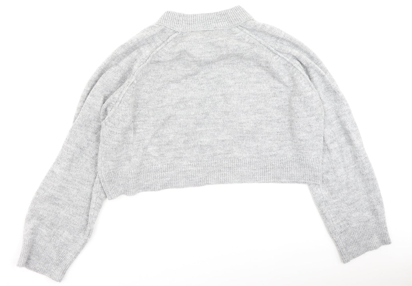 Womens UK Size M Topshop Grey Pullover Jumper