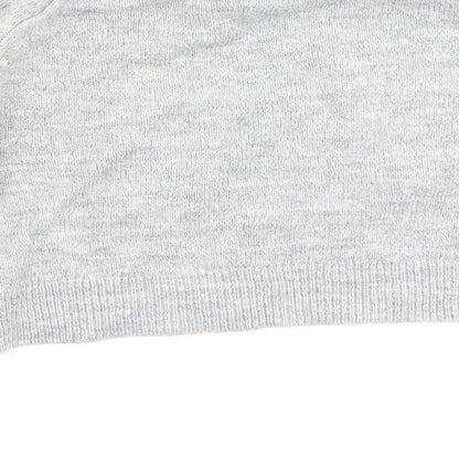 Womens UK Size M Topshop Grey Pullover Jumper