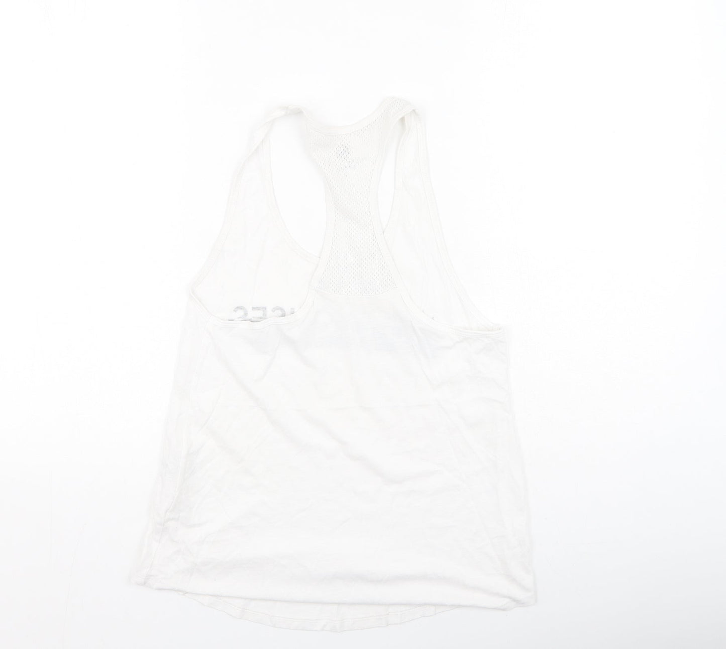 Womens UK Size S New Look White Basic Tank