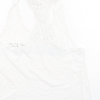 Womens UK Size S New Look White Basic Tank
