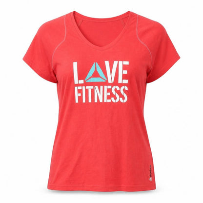 Womens UK Size M Reebok Red  T-Shirt