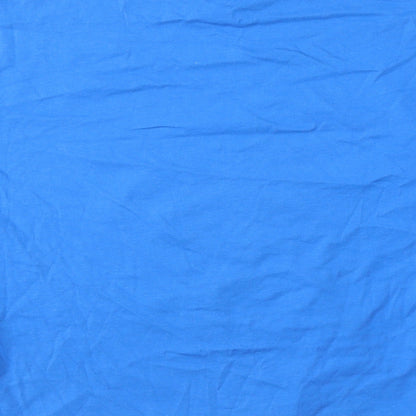 Primark Womens Blue  Cotton Basic T-Shirt Size 12 Round Neck