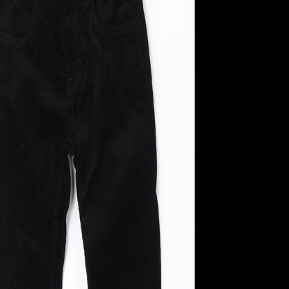 L.O.G.G  Girls Black  Cotton Chino Trousers Size 7 Years  Regular