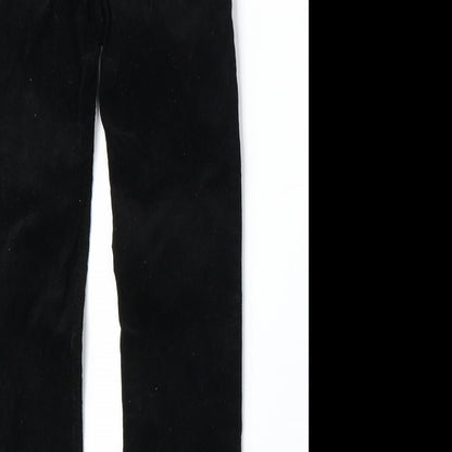 L.O.G.G  Girls Black  Cotton Chino Trousers Size 7 Years  Regular
